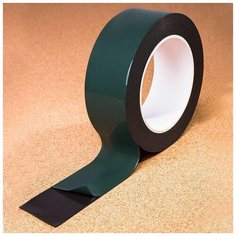 Скотч двухсторонний 40ммх5м зел. на черн. основе Rexant 09-6140