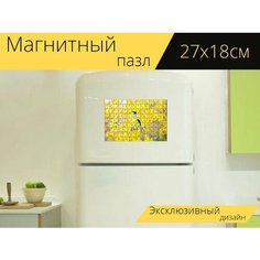 Магнитный пазл "Весна птица, птица, весна" на холодильник 27 x 18 см. Lots Prints