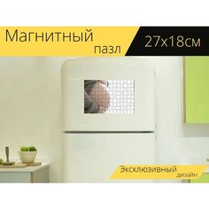 Магнитный пазл "Беременность, живот, детка" на холодильник 27 x 18 см. Lots Prints