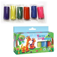 Набор для творчества Тесто для лепки Ляпсик 6 цв. 150 гр. П101 в коробке