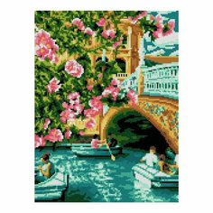 Алмазная мозаика, 30 × 40 см, полное заполнение «Мост в Севильи» Lori