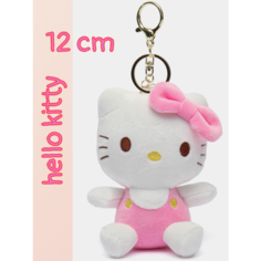 Мягкая игрушка-брелок на школьный портфель Hello Kitty (Хелло Китти) 12 см в розовом Китай