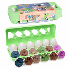 Игра сортер DF168 "Динозаврики" в коробке КНР