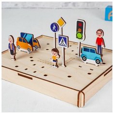 Дорожные знаки. Головоломка. Изучаем ПДД Лесная мастерская