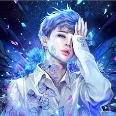 Алмазная мозаика без подрамника 40х40 см BTS: Пак Чимин. Алмазная вышивка. Картина стразами. Набор для творчества для взрослых и детей Del Art