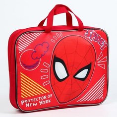 MARVEL Папка с ручками А4, 35х27х10 см, текстиль, Человек-паук