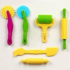 Инструменты для лепки, набор 6 шт, цвет микс
