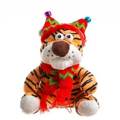 Мягкая игрушка «Тигр в шапке», 15 см Россия