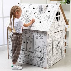 Дом-раскраска «Мой маленький пони», набор для творчества, дом из картона, My little pony Hasbro