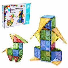 Конструктор магнитный Геометрические фигуры, 36 деталей Denco Store
