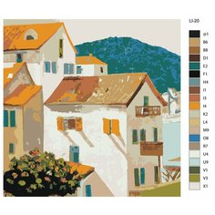 Картина по номерам,"Живопись по номерам", 40 x 40, LI-20,