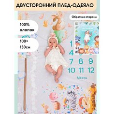 Плед для новорожденного, фотоплед MamSis 100x130см