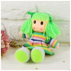 Мягкая игрушка «Кукла», в вязаном платье, цвета микс Noname