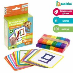 Игровой набор с палочками "Изучаем буквы" Iq Zabiaka