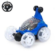 Перевёртыш радиоуправляемый Трюкач, подсветка колес, работает от аккумулятора цвет синий Нет бренда