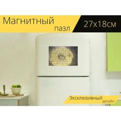 Магнитный пазл "Музей ритберг, искусство азии, оболочка" на холодильник 27 x 18 см. Lots Prints