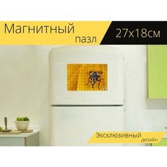 Магнитный пазл "Летать, насекомое, животное" на холодильник 27 x 18 см. Lots Prints