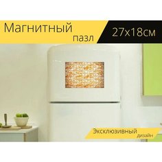 Магнитный пазл "Шаблон, таиланд, украшение" на холодильник 27 x 18 см. Lots Prints
