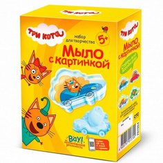 Мыло с картинкой «Коржик на машине. Три кота» Фантазёр