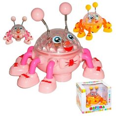 Игрушка на батарейках ZYA-A2792 Потеша Веселый паучок, подсветка, звук, в коробке Zhorya