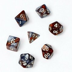 Набор кубиков для D&D (Dungeons and Dragons, ДнД) "Время игры. Кварцит", серия: D&D, 7 шт (комплект из 4 шт)