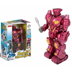 Робот красный на батарейках (свет, звук) в коробке Китай