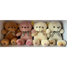 Мягкая игрушка Мишка с сердечкамии и бантом, 50см, 4 цвета Китай