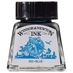 Тушь Winsor&Newton для рисования, синий, стекл. флакон 14мл - 2 шт.