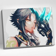 Картина по номерам 30х40 Геншин Сяо Molly