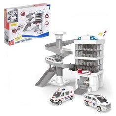 Парковка «Скорая помощь», с 2 машинками, свет и звук Noname