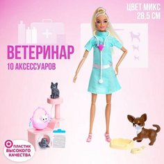Кукла модель «Ветеринар» с аксессуарами, микс Noname