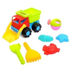 Песочный набор «Самосвал с ковшом», 7 предметов, микс Noname