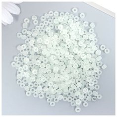 Бисер стекло 6/0 "Матовый полупрозрачный. Облако" 30 гр Noname