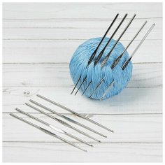 Набор крючков для вязания, d = 1-1,9 мм, 12 см, 10 шт Арт Узор