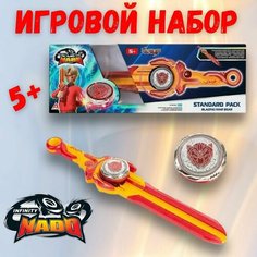 Игровой набор, меч с волчком Эпик Лончер, красный, Infiniti Nado Kids Love