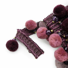 YM2019 Бахрома Бубенчики-пушистики 6 см*11,5 м, D2,5см (6 пудра/св. пудра), 11.5 м Айрис