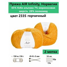 Пряжа для вязания Infinity AIR 2335, 2 мотка
