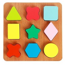 Сортер, основание, 9 деталей, 15 × 15 × 1,5 cм Alatoys