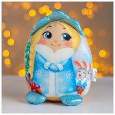 Мягкая игрушка «Новый Год», снегурочка Pomposhki