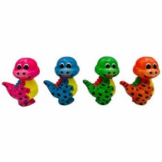 Centrum Игрушка-антистресс, сквиш «Динозавр» во флоу-паке, 4 дизайна, микс