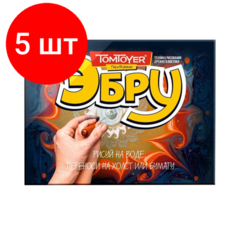 Комплект 5 наб, Набор для рисования на воде Эбру LY02020 Noname