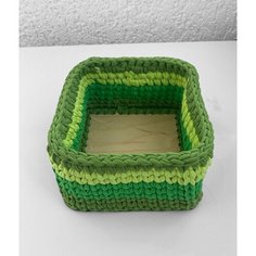Шкатулка-копилка из трикотажной пряжи для хранения Hand Made