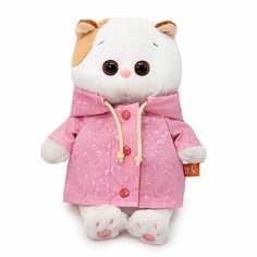 Мягкая игрушка 20 см Basik&Co - подруга Кота Басика - Кошечка Ли-Ли BABY в плащике