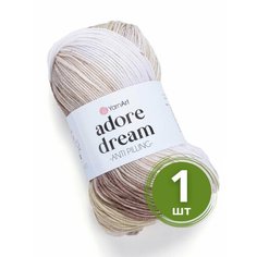 Пряжа YarnArt Adore Dream (Адоре Дрим) - 1 моток 1068 Бежевый / св. бежевый, 100% акрил антипиллинг, 100 г 280 м