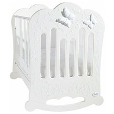 Кроватка Feretti Charme, качалка, полозья для качания, bianco/white