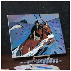 Картина по номерам Школа талантов на холсте, с подрамником "Похищение Европы" Валентин Серов, 40*50 см нет бренда