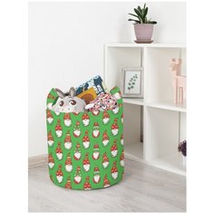 Корзина для игрушек JoyArty "Парад новогодних гномов" 35x35 см