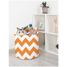 Корзина для игрушек JoyArty "Классические зигзаги" 35x35 см