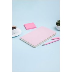 Ежедневник недатированный Bruno Visconti "MEGAPOLIS FLEX" гибкий, Soft touch, зефирный розовый А5, Арт. 3-531/34