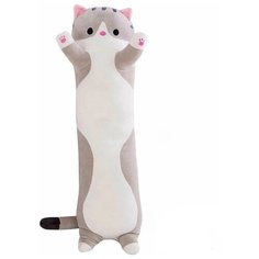 Мягкая игрушка Кот батон 110 см Серый BS Toys